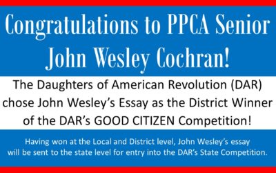 PPCA Senior’s DAR essay wins District recognition